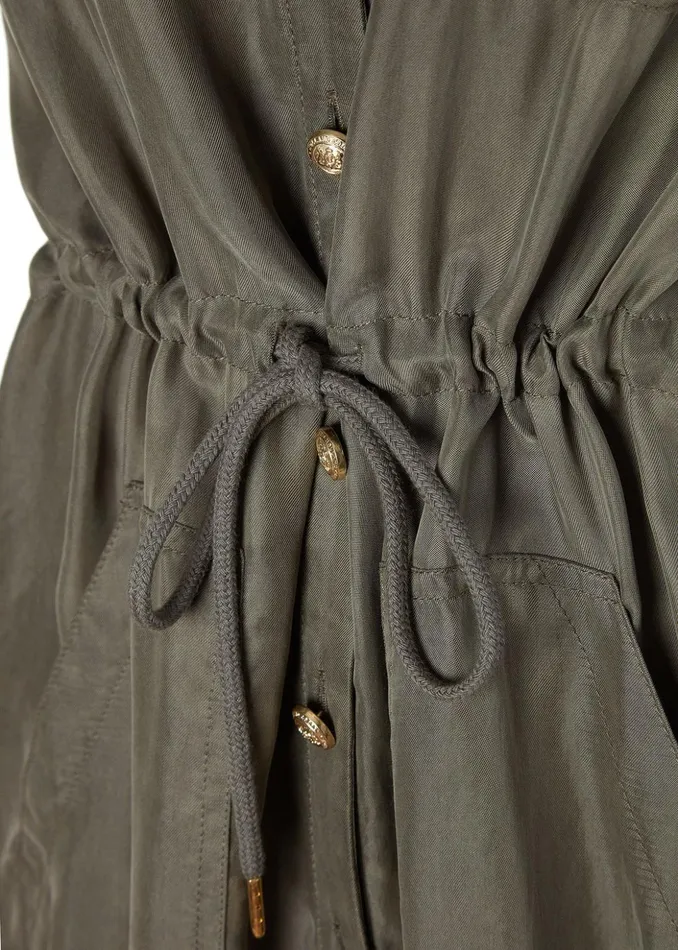 Military Shirt Dress Misty Khaki Women Holland Cooper Dresses