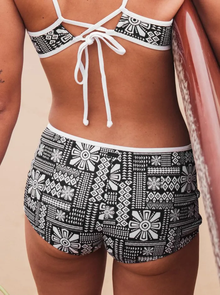 Mineral 8211 Full Coverage Bikini Bottoms Anthracite Morockin Vibes Swim Women Roxy Bikinis