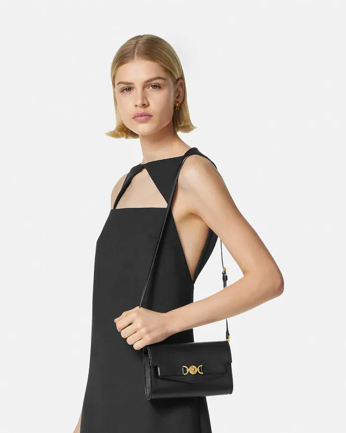 Mini Bags and Clutches Women Versace Medusa 03995 Crossbody Bag Blackgold