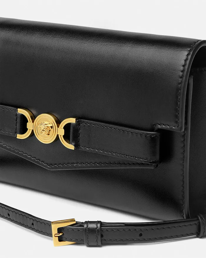 Mini Bags and Clutches Women Versace Medusa 03995 Crossbody Bag Blackgold