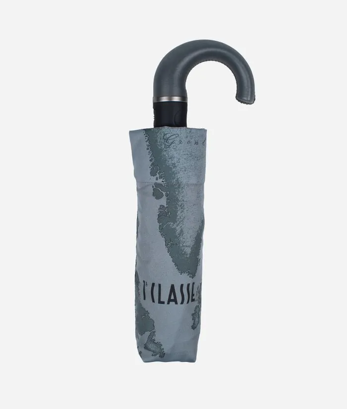 Mini Umbrella With 1 Classe Logo Grey Man Alviero Martini Umbrellas