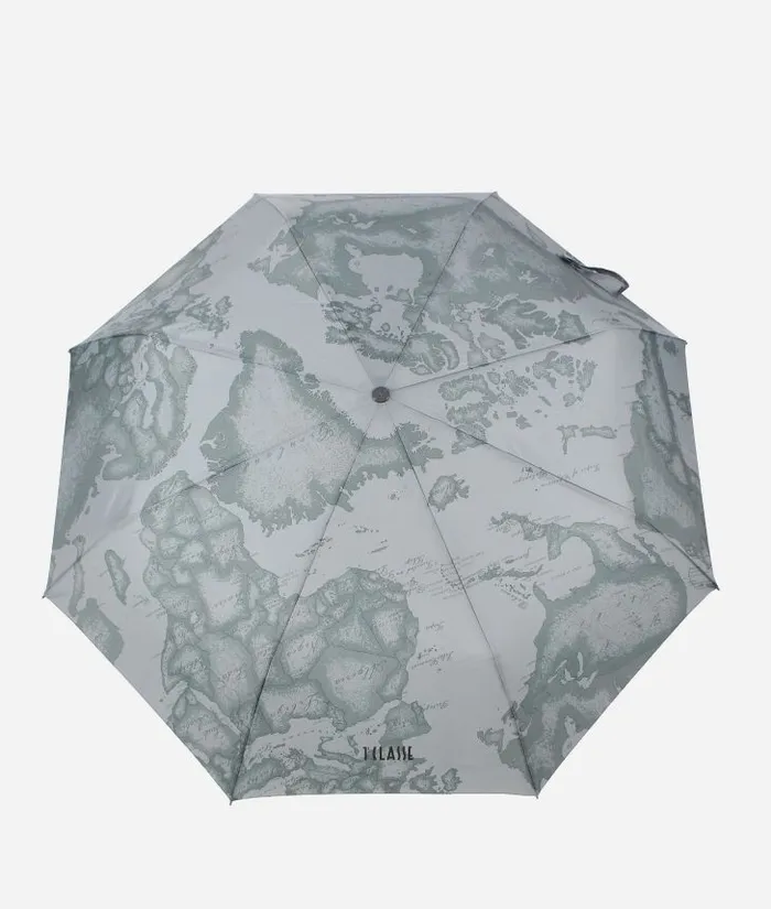 Mini Umbrella With 1 Classe Logo Grey Man Alviero Martini Umbrellas