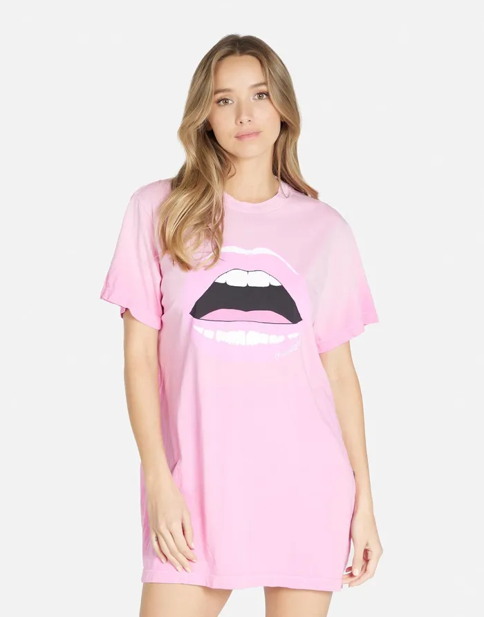 Misty Pink Open Lip Party Pink Ombre Women039s Lauren Moshi Dresses