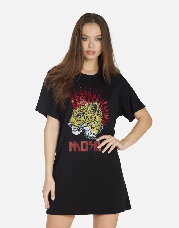 Misty Punk Leopard Black Women039s Lauren Moshi Dresses