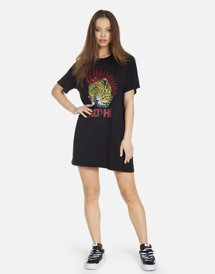 Misty Punk Leopard Black Women039s Lauren Moshi Dresses