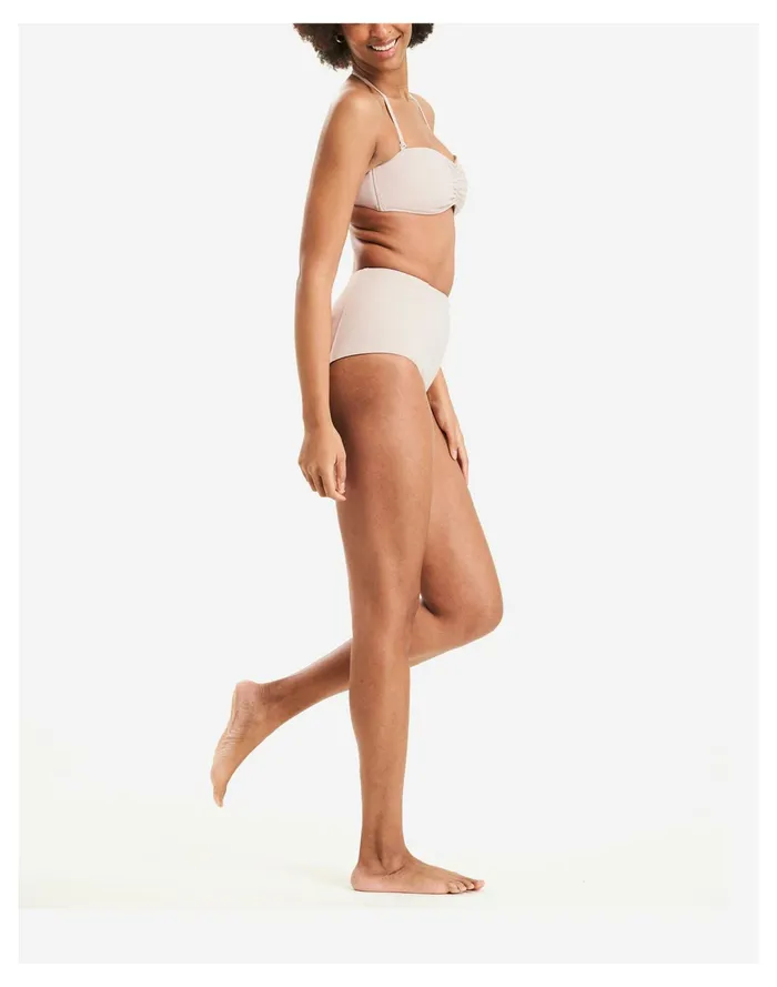 MOLOCO Bianca Bandeau Bikini Top Light Nude Women Madewell Swim