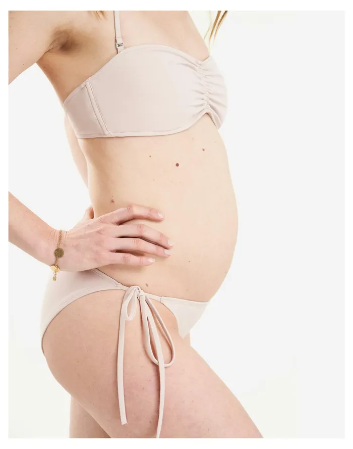 MOLOCO James String Bikini Bottom Light Nude Women Madewell Swim