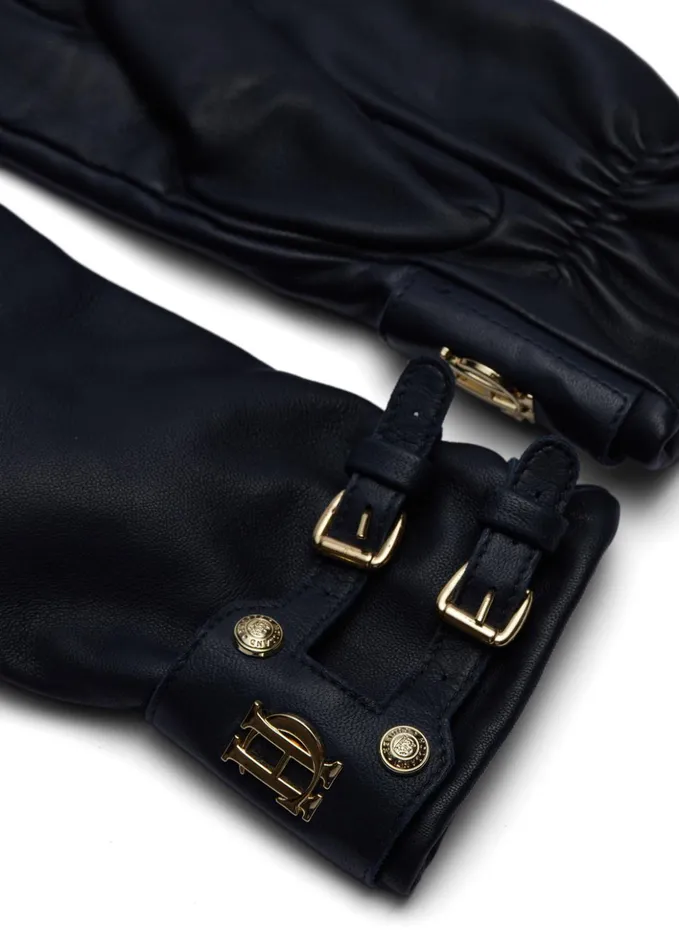 Monogram Leather Gloves Ink Navy Women Holland Cooper Gloves Monogram Leather Gloves Ink Navy Women Holland Cooper Gloves