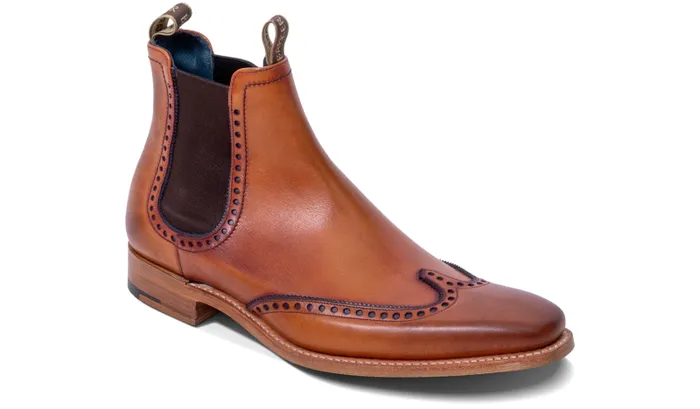 Moreton 8211 Antique Rosewood Navy Mens Barker Shoes Mens Boots