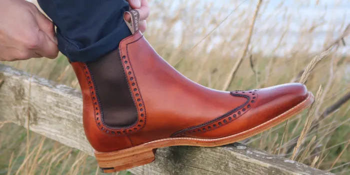 Moreton 8211 Antique Rosewood Navy Mens Barker Shoes Mens Boots