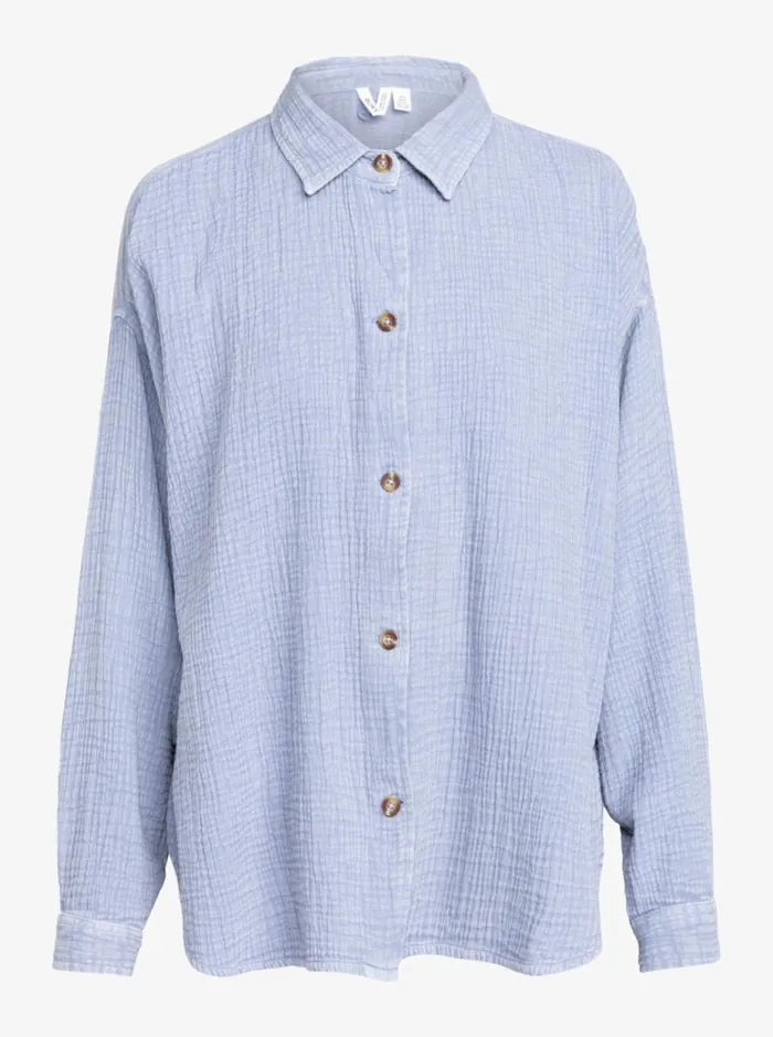 Morning Time 8211 Long Sleeves Shirt Infinity Blue Women Roxy Shirts