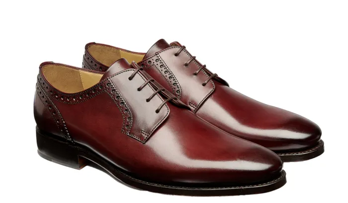 Morriston 8211 Burgundy Calf Mens Barker Shoes Mens Derbys
