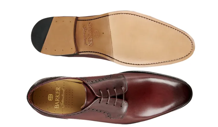 Morriston 8211 Burgundy Calf Mens Barker Shoes Mens Derbys