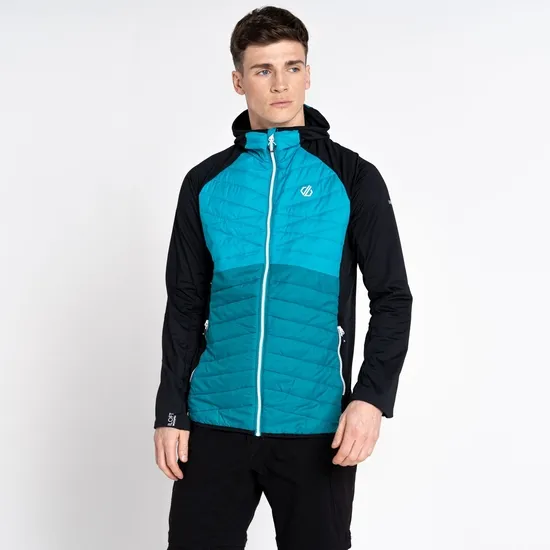 Mountaineer Recycled Ol Hybrid Jacket Black Fjord Blue Men Dare 2b Midlayers