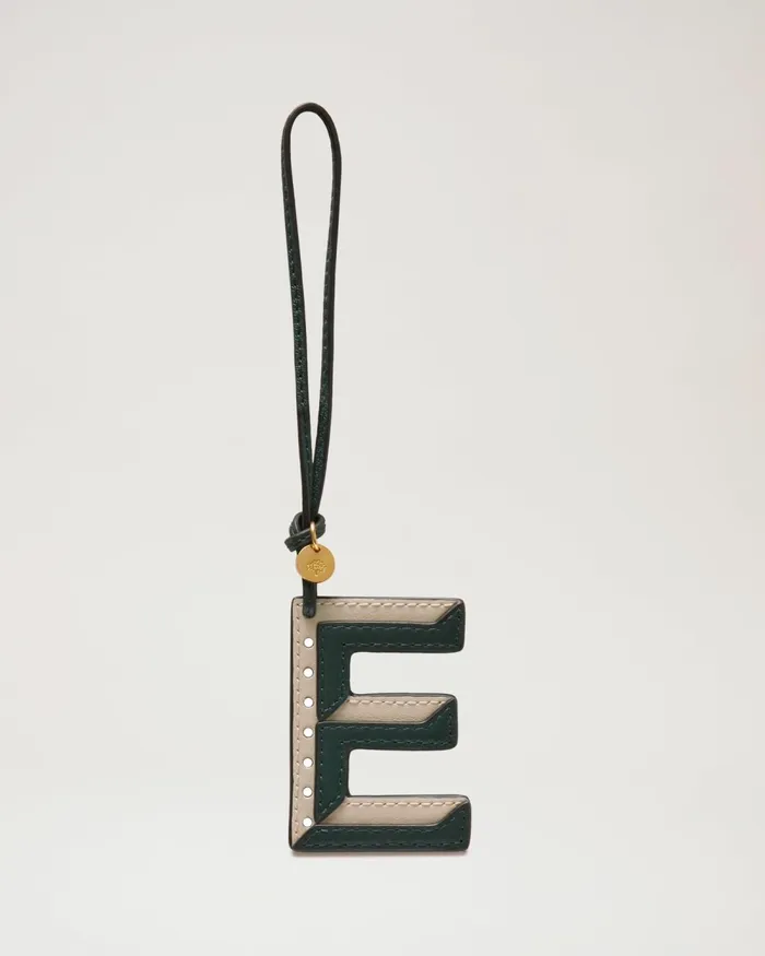 Mulberry Personalisation Women BiColour Leather Keyring E