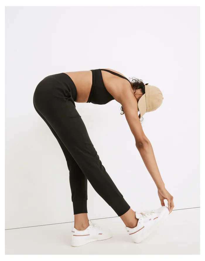 MWL Breeze Skinny Joggers True Black Women Madewell Pajamas MWL Breeze Skinny Joggers True Black Women Madewell Pajamas