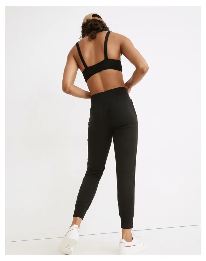 MWL Breeze Skinny Joggers True Black Women Madewell Pajamas MWL Breeze Skinny Joggers True Black Women Madewell Pajamas
