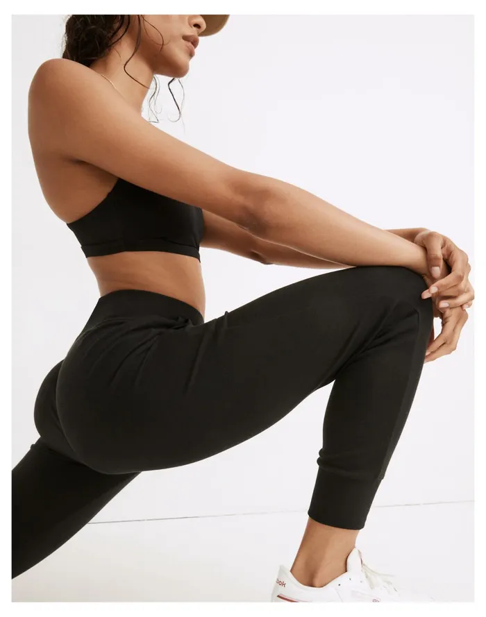 MWL Breeze Skinny Joggers True Black Women Madewell Pajamas MWL Breeze Skinny Joggers True Black Women Madewell Pajamas