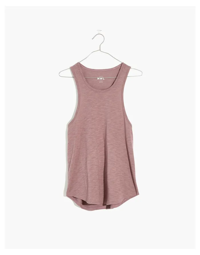 MWL Long Racerback Tank Fig Women Madewell Activewear