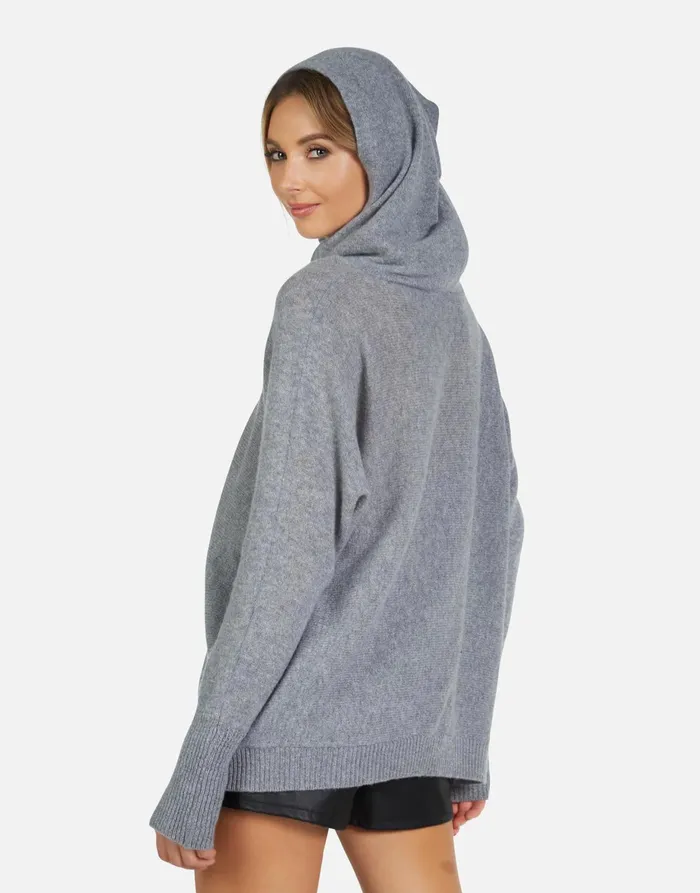 Namiko X Rainbow Crystal Biting Lip Charcoal Women039s Lauren Moshi Sweaters and Knits