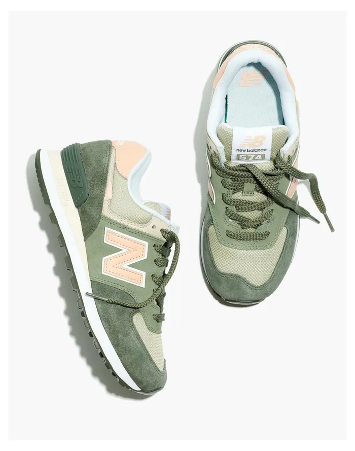 New Balance Suede 574 Sneakers Black Spruce Women Madewell Sneakers
