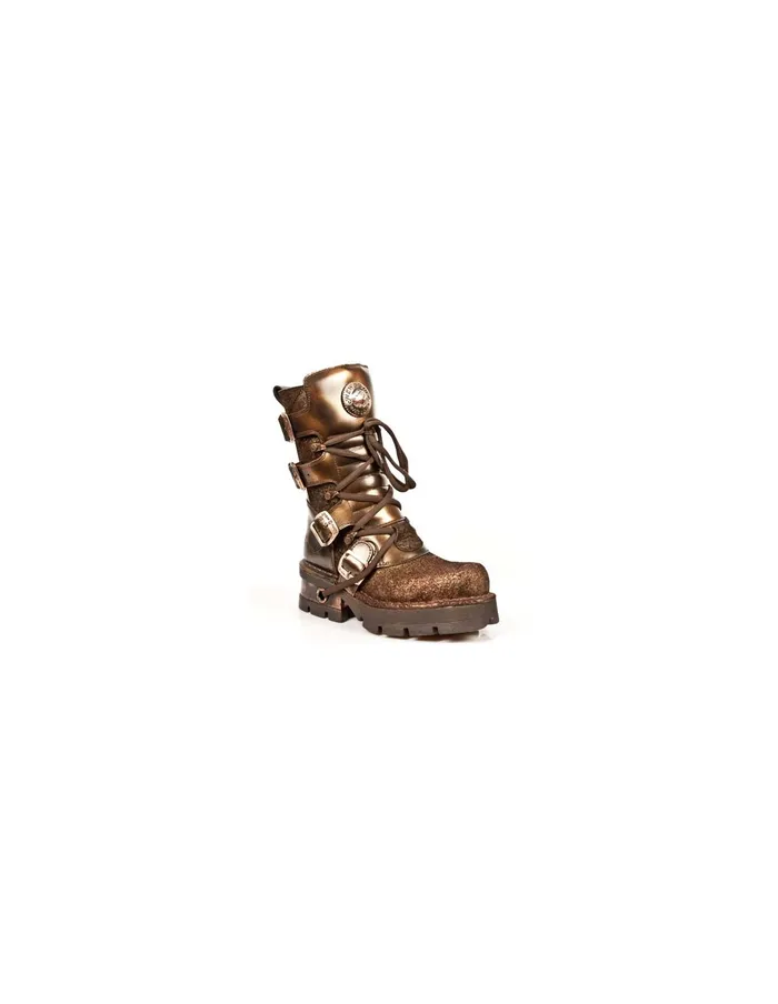 New Rock Boot Metallic M373C44 WomenMen Military New Rock Boot Metallic M373C44 WomenMen Military