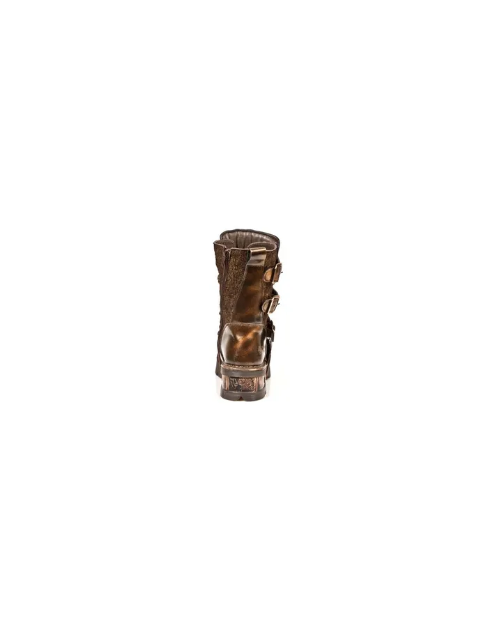 New Rock Boot Metallic M373C44 WomenMen Military New Rock Boot Metallic M373C44 WomenMen Military