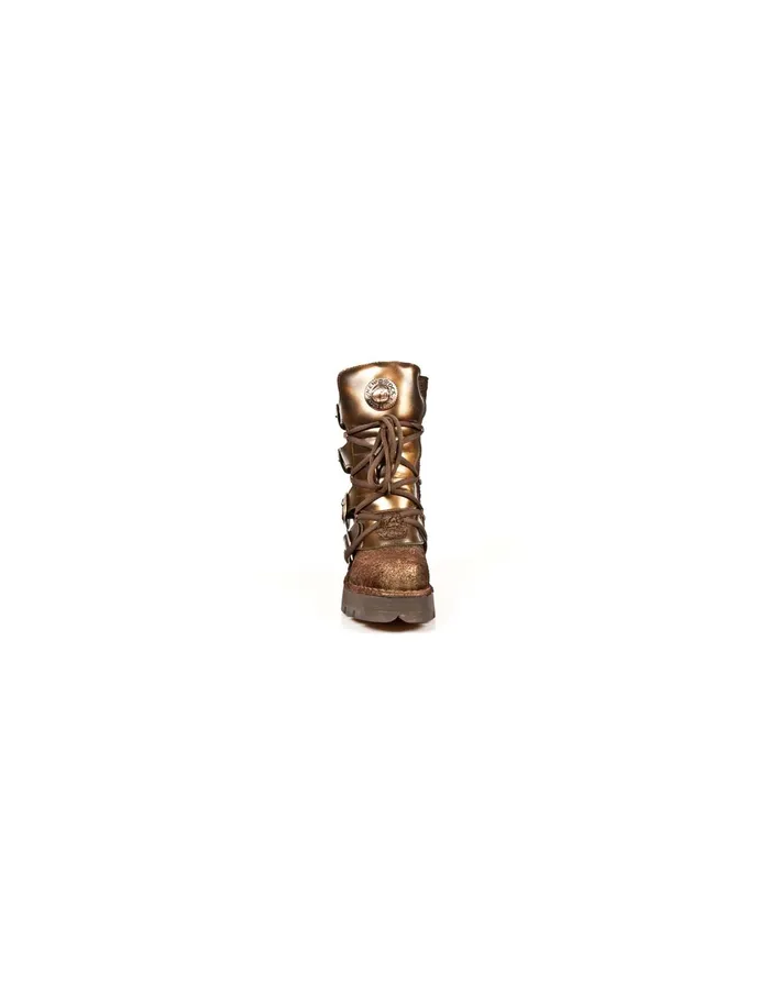 New Rock Boot Metallic M373C44 WomenMen Military New Rock Boot Metallic M373C44 WomenMen Military