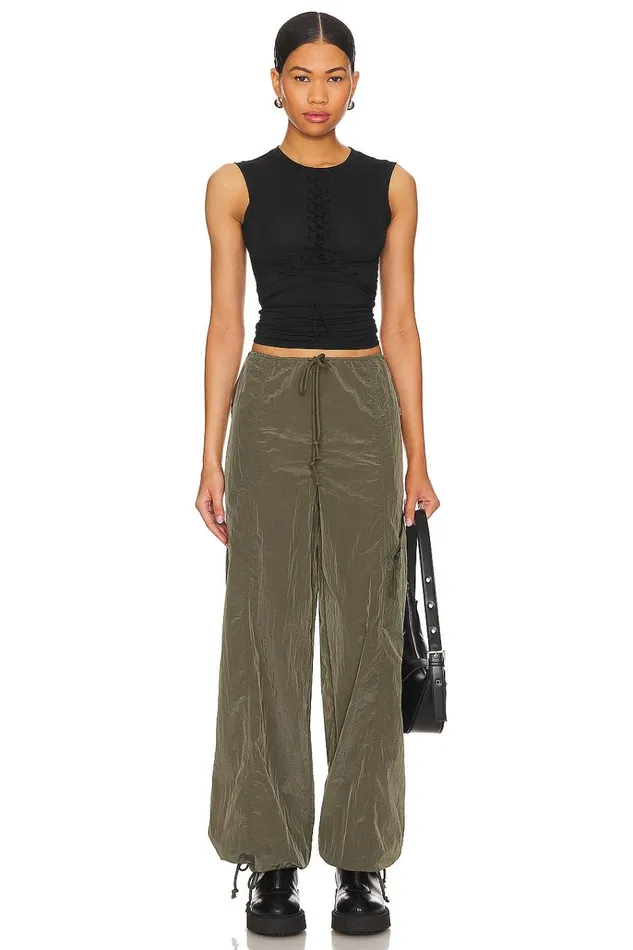 Noah Cargo Pant Olive Green Women Lovers Friends Pants Noah Cargo Pant Olive Green Women Lovers Friends Pants