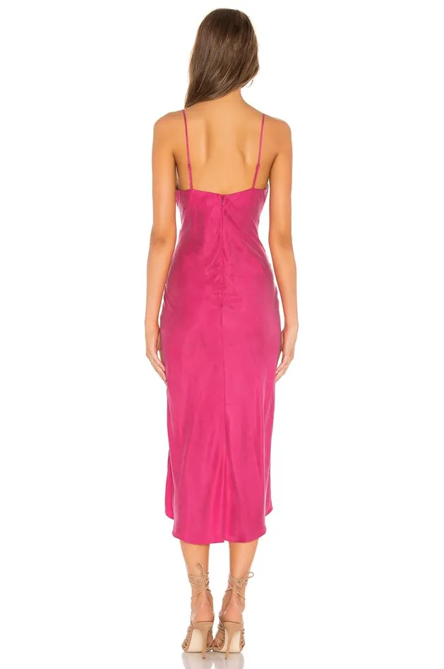 Noah Wrap Dress Hot Pink Women Lovers Friends Dresses
