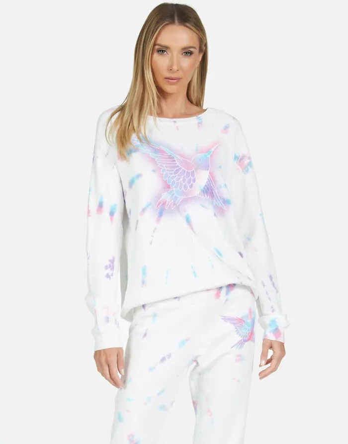 Noleta Spray Hummingbird Pastel Splash Women039s Lauren Moshi Long Sleeve