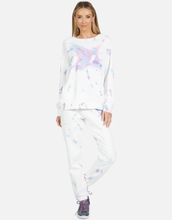 Noleta Spray Hummingbird Pastel Splash Women039s Lauren Moshi Long Sleeve