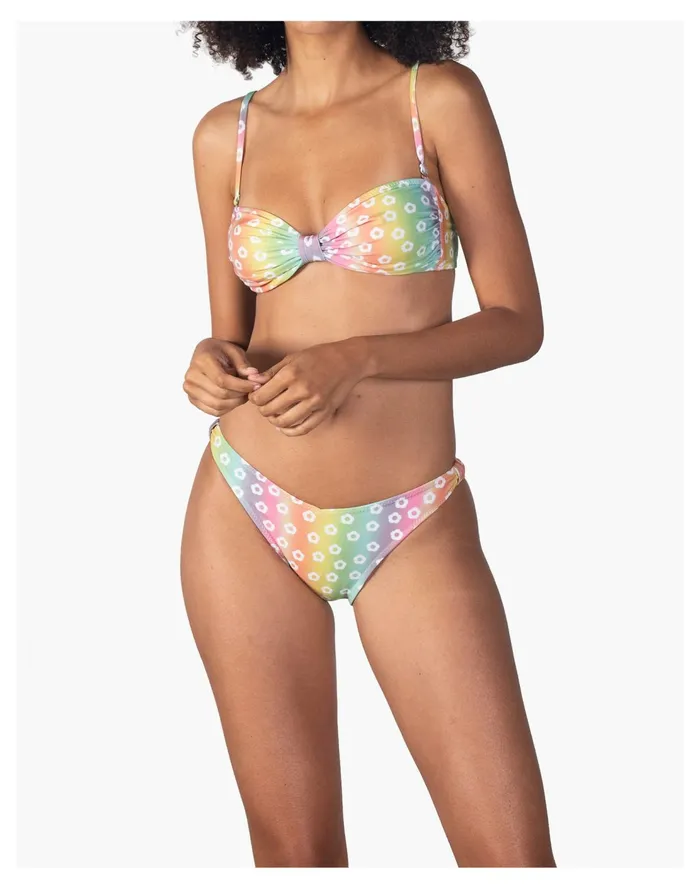 Novel Swim Rainbow Blossom Bikini Top Multi Women Madewell Swim