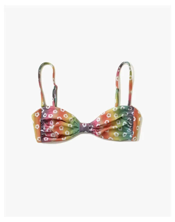 Novel Swim Rainbow Blossom Bikini Top Multi Women Madewell Swim Novel Swim Rainbow Blossom Bikini Top Multi Women Madewell Swim