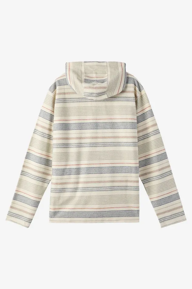 O039NEILL BAVARO STRIPE PONCHO PULLOVER FLEECE Cream Men Clothing
