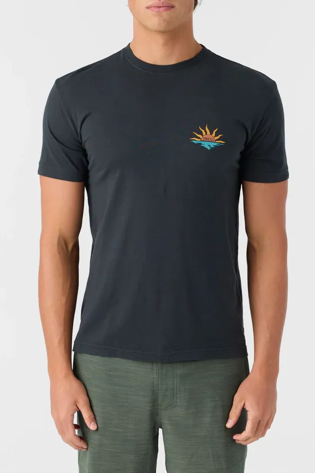 O039NEILL BONES SURFER MODERN FIT TEE Dark Charcoal Men Clothing