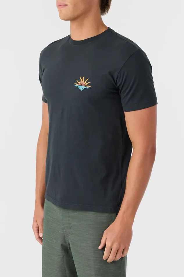 O039NEILL BONES SURFER MODERN FIT TEE Dark Charcoal Men Clothing