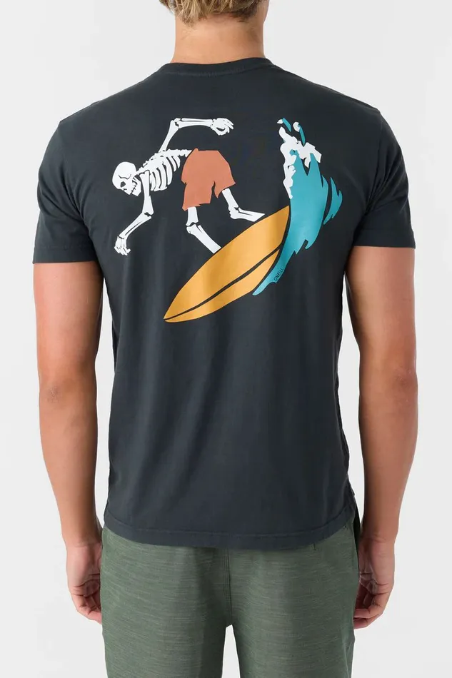 O039NEILL BONES SURFER MODERN FIT TEE Dark Charcoal Men Clothing