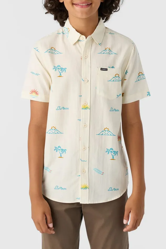 O039NEILL BOY039S OASIS ECO SHIRT Cream2 Kids Boy039S Clothing