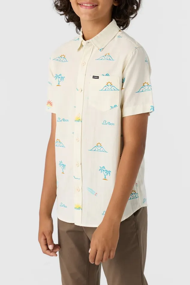 O039NEILL BOY039S OASIS ECO SHIRT Cream2 Kids Boy039S Clothing