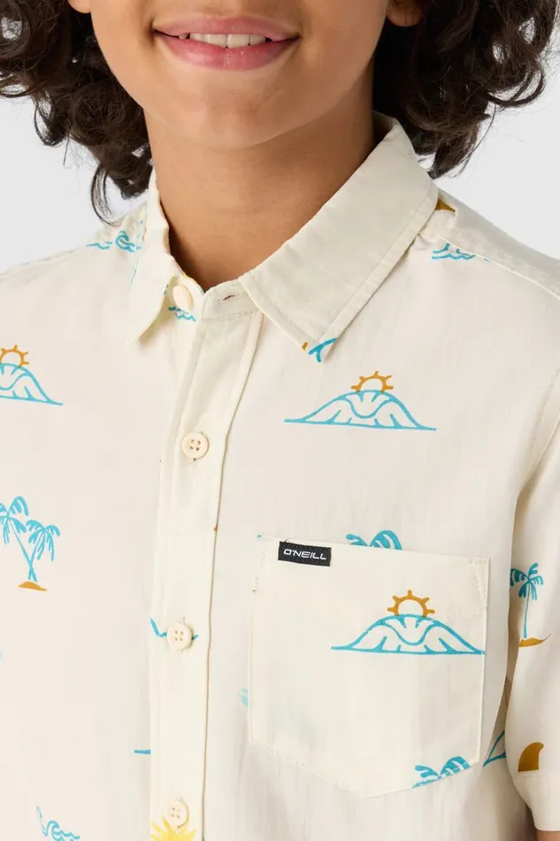 O039NEILL BOY039S OASIS ECO SHIRT Cream2 Kids Boy039S Clothing
