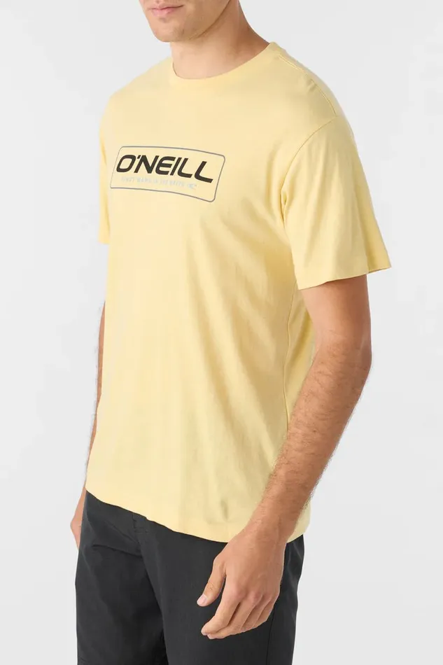 O039NEILL BRUCE STANDARD FIT TEE Lemon Grass Men Clothing