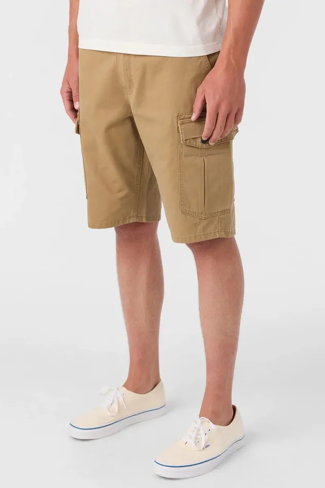 O039NEILL CAMPBELL 21034 CARGO SHORTS Dark Khaki Men Clothing