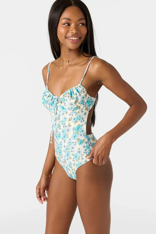 O039NEILL COASTAL FLORAL KAILUA ONEPIECE Women Swim
