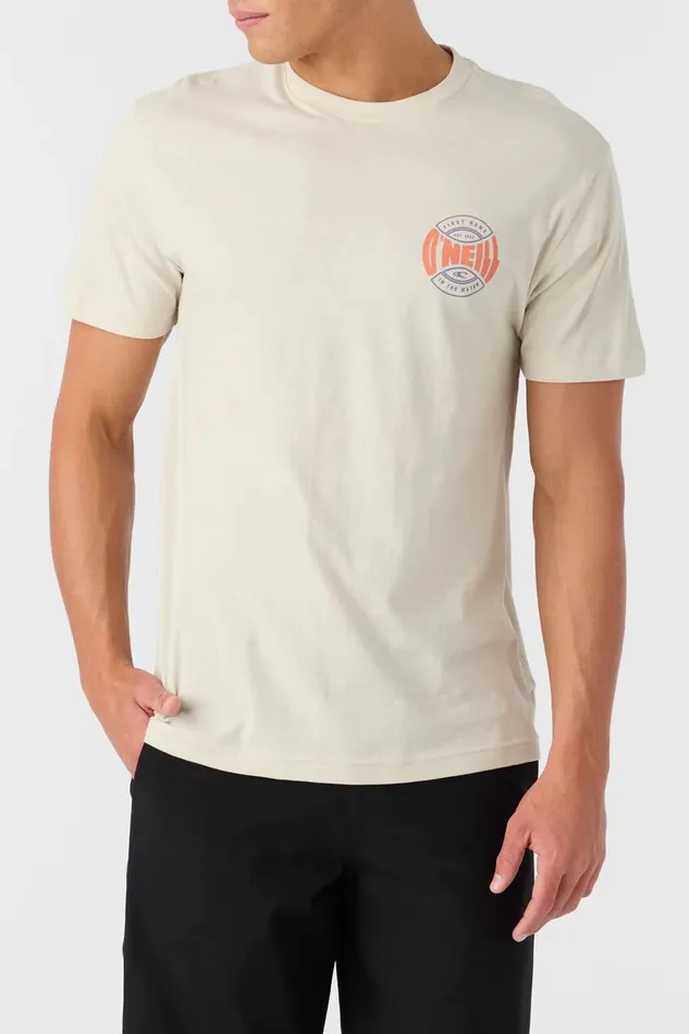 O039NEILL COIN FLIP STANDARD FIT TEE Lt Khaki Men Clothing