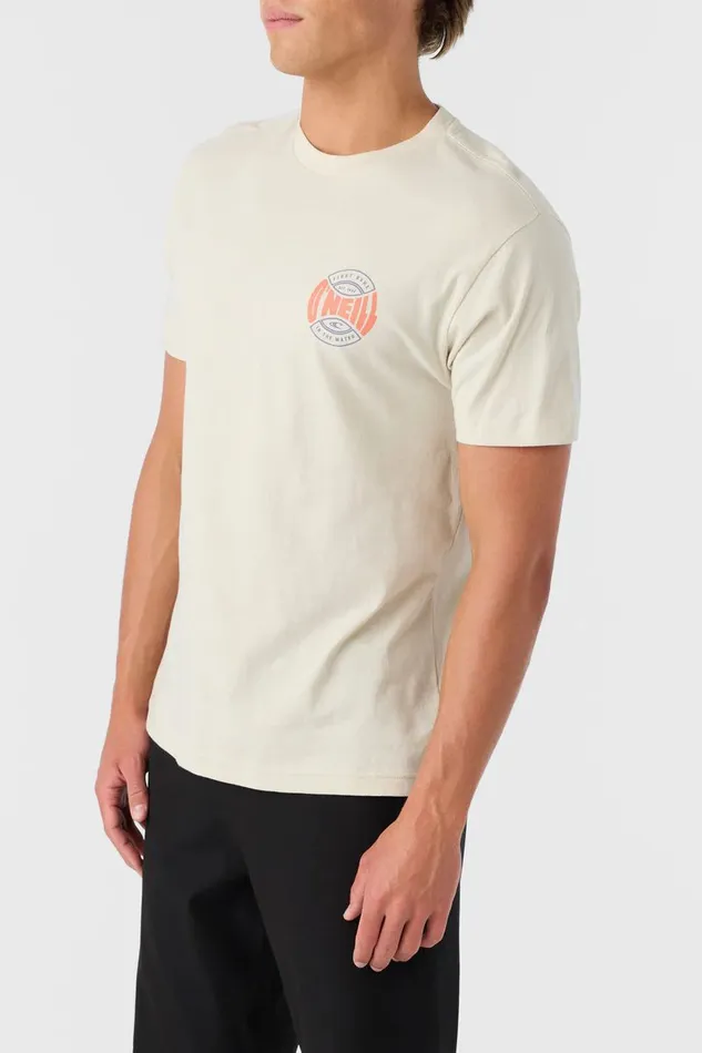 O039NEILL COIN FLIP STANDARD FIT TEE Lt Khaki Men Clothing