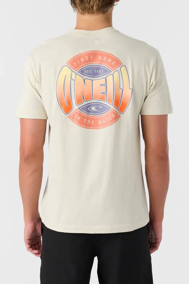 O039NEILL COIN FLIP STANDARD FIT TEE Lt Khaki Men Clothing