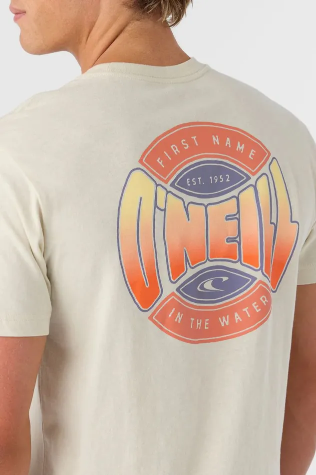 O039NEILL COIN FLIP STANDARD FIT TEE Lt Khaki Men Clothing