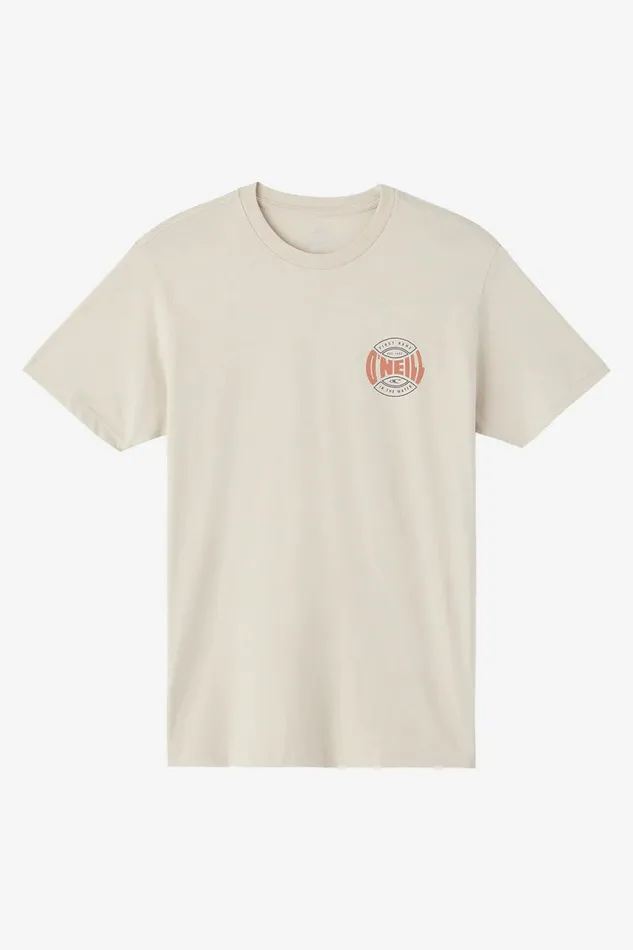 O039NEILL COIN FLIP STANDARD FIT TEE Lt Khaki Men Clothing