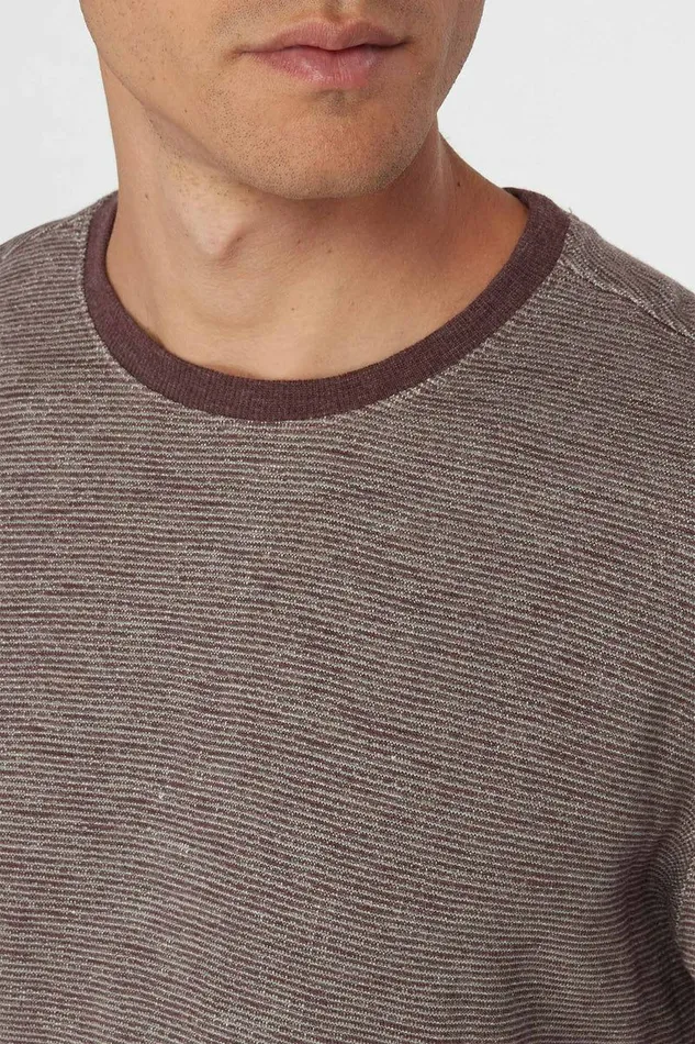 O039NEILL DAYBREAK CREW FLEECE Huckleberry Men Featured